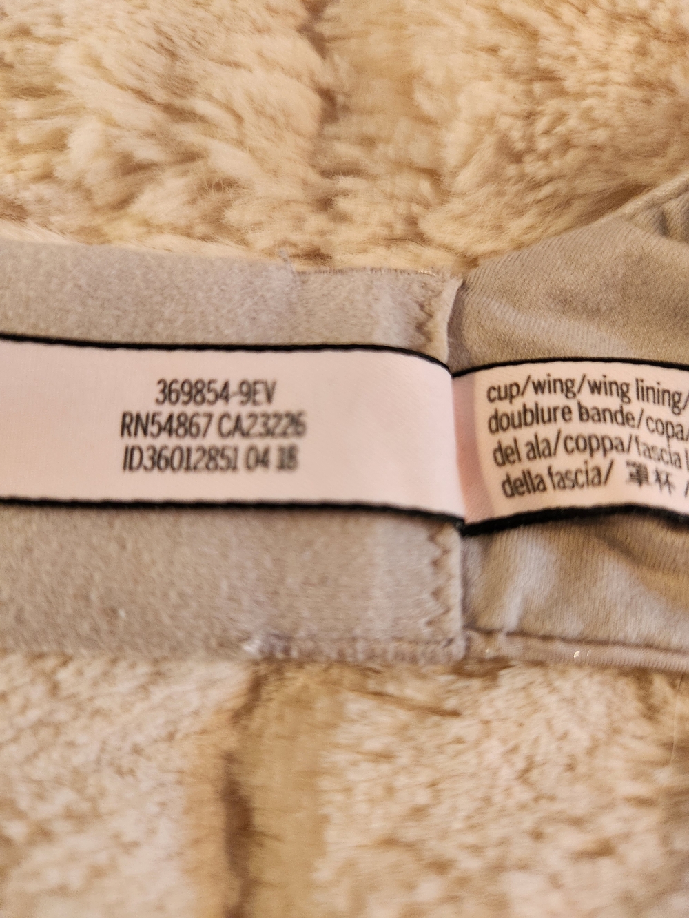Victoria's Secret Bra Body By Victoria Perfect Shape Push-Up Gray Silver 36D - Picture 6 of 8